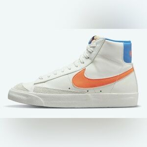 Nike White and Orange Athletic Shoes